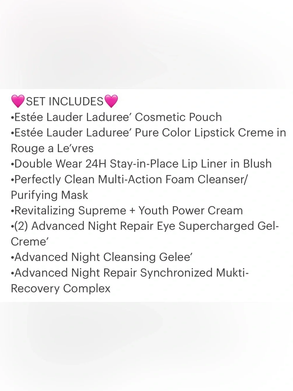 🩷Estée Lauder🩷9-PC Floral Cosmetic Pouch with Skincare & Makeup Set/NWT